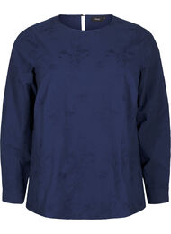 Langermet bluse med broderi, Naval Academy